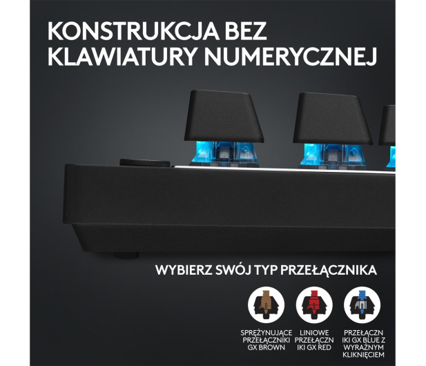 LOGITECH G PRO X TKL Lightspeed Tactile czarny 920-012136 - 1172772 - zdjęcie 9